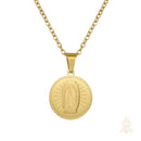 Catholic Town Our Lady of Guadalupe Medal Necklace – Gold or Silver Catholic Pendant