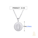 Catholic Town Our Lady of Guadalupe Medal Necklace – Gold or Silver Catholic Pendant