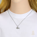 Catholic Town Jesus Fish Stainless Steel Necklace – Christian Catholic Pendant in Gold or Silver