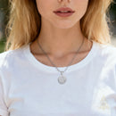 Catholic Town Sacred Heart of Jesus Round Medal Necklace – Stainless Steel (Gold/Silver)