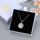 Catholic Town Sacred Heart of Jesus Round Medal Necklace – Stainless Steel (Gold/Silver)