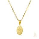 Catholic Town Miraculous Medal Necklace for Women – Virgin Mary Stainless Steel Pendant Chain Gold or Silver
