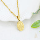 Catholic Town Miraculous Medal Necklace for Women – Virgin Mary Stainless Steel Pendant Chain Gold or Silver