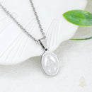 Catholic Town Miraculous Medal Necklace for Women – Virgin Mary Stainless Steel Pendant Chain Gold or Silver