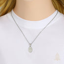 Catholic Town Miraculous Medal Necklace for Women – Virgin Mary Stainless Steel Pendant Chain Gold or Silver