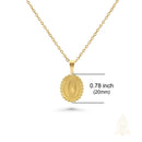 Catholic Town – Stainless Steel Our Lady of Guadalupe Medal with Chain | Available in Gold & Silver