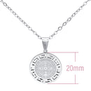 Catholic Town stainless steel Saint Benedict Medal Necklace Available in Gold and Silver colors