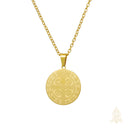 Catholic Town St. Benedict Medal Necklace with CZ Crystals – Stainless Steel Pendant with Chain, Gold or Silver Finish, Catholic Protection Jewelry