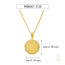 Catholic Town St. Benedict Medal Necklace with CZ Crystals – Stainless Steel Pendant with Chain, Gold or Silver Finish, Catholic Protection Jewelry