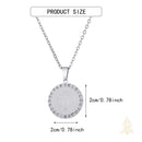 Catholic Town St. Benedict Medal Necklace with CZ Crystals – Stainless Steel Pendant with Chain, Gold or Silver Finish, Catholic Protection Jewelry