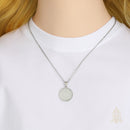 Catholic Town St. Benedict Medal Necklace with CZ Crystals – Stainless Steel Pendant with Chain, Gold or Silver Finish, Catholic Protection Jewelry