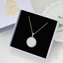 Catholic Town St. Benedict Medal Necklace with CZ Crystals – Stainless Steel Pendant with Chain, Gold or Silver Finish, Catholic Protection Jewelry