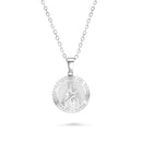 Catholic Town Nuestra Señora del Carmen religious medal with chain ( Available in Gold and Silver colors )