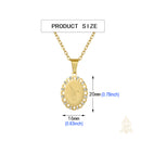 Catholic Town St. Michael Archangel Medal Necklace – Stainless Steel Catholic Pendant (Gold & Silver)