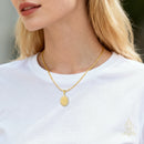 Catholic Town St. Michael Archangel Medal Necklace – Stainless Steel Catholic Pendant (Gold & Silver)