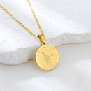 Catholic Town Saint Michael the Archangel Religious Medal with Chain – Available in Gold and Silver
