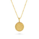 Catholic Town San Miguel Arcángel religious medal with chain ( Available in Gold and Silver colors )
