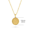 Catholic Town San Miguel Arcángel religious medal with chain ( Available in Gold and Silver colors )