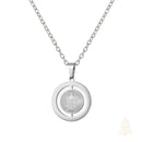Catholic Town stainless steel Saint Benedict Medal Necklace Available in Gold and Silver colors