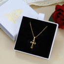 Catholic Town Minimal Catholic Cross Stainless Steel Necklace – Gold & Silver