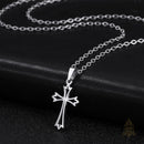 Catholic Town Minimal Catholic Cross Stainless Steel Necklace – Gold & Silver