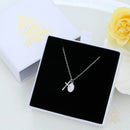 Catholic Town Gold & Silver Cross with Miraculous Medal Necklace – Stainless Steel Catholic Pendant