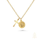 Catholic Town – Saint Benedict Medal & Cross with Stainless Steel Chain | Available in Gold & Silver