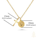 Catholic Town – Saint Benedict Medal & Cross with Stainless Steel Chain | Available in Gold & Silver
