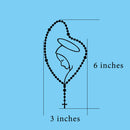 Catholic Town Virgin Mary Vinyl Decal Sticker Cars Trucks Vans Walls Laptops ( Available in Black and White colors )