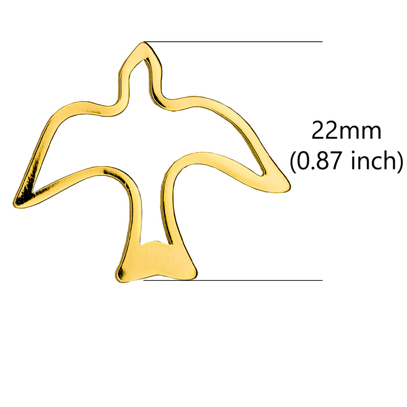 Catholic Town Holy Spirit Dove Lapel Pin, Gold Tone (HSP-G)