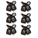 Catholic Town Sacred Heart of Jesus, Our Lady of Mount Carmel Leather Scapular (LSWCARD-BRN)