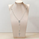 Catholic Town Our Lady of Charity Rosary with 6mm White Imitation Pearl Beads & Gift Box ( ROSJCEMHB-WHT )