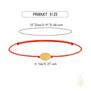 Catholic Town adjustable cord bracelet with Stainless steel Our Lady of Charity "Virgen de la Caridad del Cobre" medal ( Available in Red & Yellow colors )