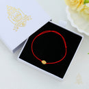 Catholic Town adjustable cord bracelet with Stainless steel Our Lady of Charity "Virgen de la Caridad del Cobre" medal ( Available in Red & Yellow colors )