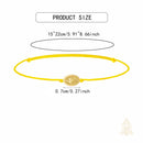 Catholic Town adjustable cord bracelet with Stainless steel Our Lady of Charity "Virgen de la Caridad del Cobre" medal ( Available in Red & Yellow colors )