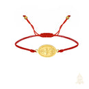 Catholic Town adjustable red cord Bracelet with Stainless steel "Virgen de la Caridad del Cobre" medal (SSBCMH-RED)