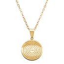 Catholic Town stainless steel Virgen de la Caridad del Cobre Medal Necklace ( SSPC18MDCH-G )