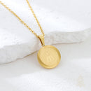 Catholic Town Our Lady of Charity Medal Necklace – Virgen de la Caridad del Cobre – Gold Stainless Steel Catholic Necklace ( SSPC18MDCH-G )