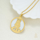 Catholic Town Virgen de la Caridad del Cobre Stainless Steel Medal with Chain available in Gold and Silver colors