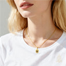 Catholic Town Our Lady of Charity "Virgen de la Caridad del Cobre" Stainless Steel medal with chain (SSPCCP20MCH-G)