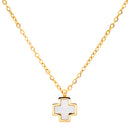 Catholic Town Mother-Of-Pearl/Stainless steel Cross Pendant with chain ( SSPCROSS-G )