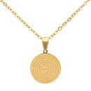 Catholic Town Sacred Heart of Jesus Medal Necklace ( Available in Gold and Silver colors )