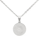 Catholic Town Sacred Heart of Jesus Medal Necklace ( Available in Gold and Silver colors )