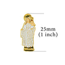 Catholic Town Virgen de las Mercedes Lapel Pin, Small Gold Tone with Color (VMEP-G)