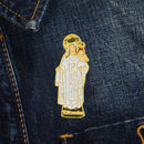 Catholic Town Virgen de las Mercedes Lapel Pin, Small Gold Tone with Color (VMEP-G)