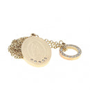 Catholic Town Our Lady of Guadalupe (Nuestra Señora de Guadalupe) Stainless Steel Pendant with chain (SSPG25MCH-G)