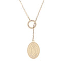 Catholic Town Our Lady of Guadalupe (Nuestra Señora de Guadalupe) Stainless Steel Pendant with chain (SSPG25MCH-G)