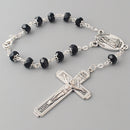 Catholic Town Our Lady of Charity "Virgen de la Caridad del Cobre" decade rosary for car or truck rearview mirror ( Black, Blue, Clear, Red, Yellow, White )