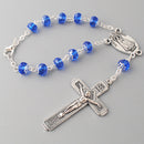 Catholic Town Our Lady of Charity "Virgen de la Caridad del Cobre" decade rosary for car or truck rearview mirror ( Black, Blue, Clear, Red, Yellow, White )