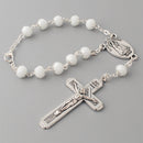 Catholic Town Our Lady of Charity "Virgen de la Caridad del Cobre" decade rosary for car or truck rearview mirror ( Black, Blue, Clear, Red, Yellow, White )